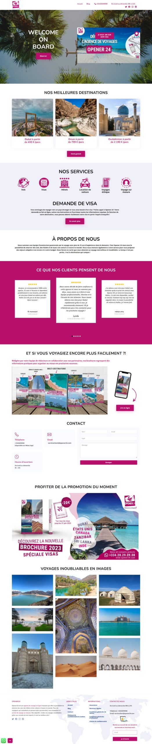 Réalisation d'OMODIZ opener24.com